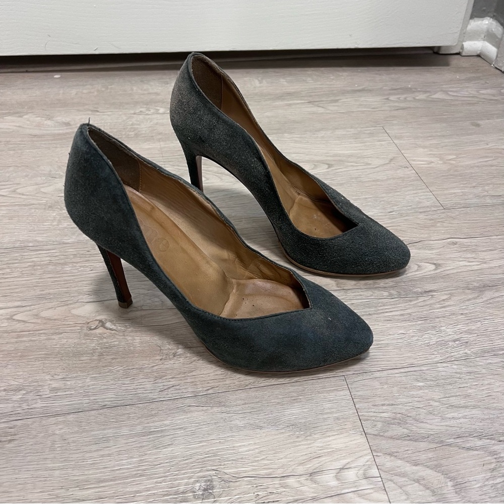 Acne Studios grey suede pumps 37